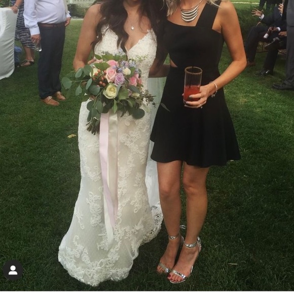 BCBG Black Cutout Dress - Picture 5 of 6